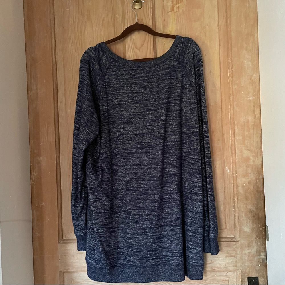 Gap Maternity Marled Nursing Pullover Sweatshirt … - image 3